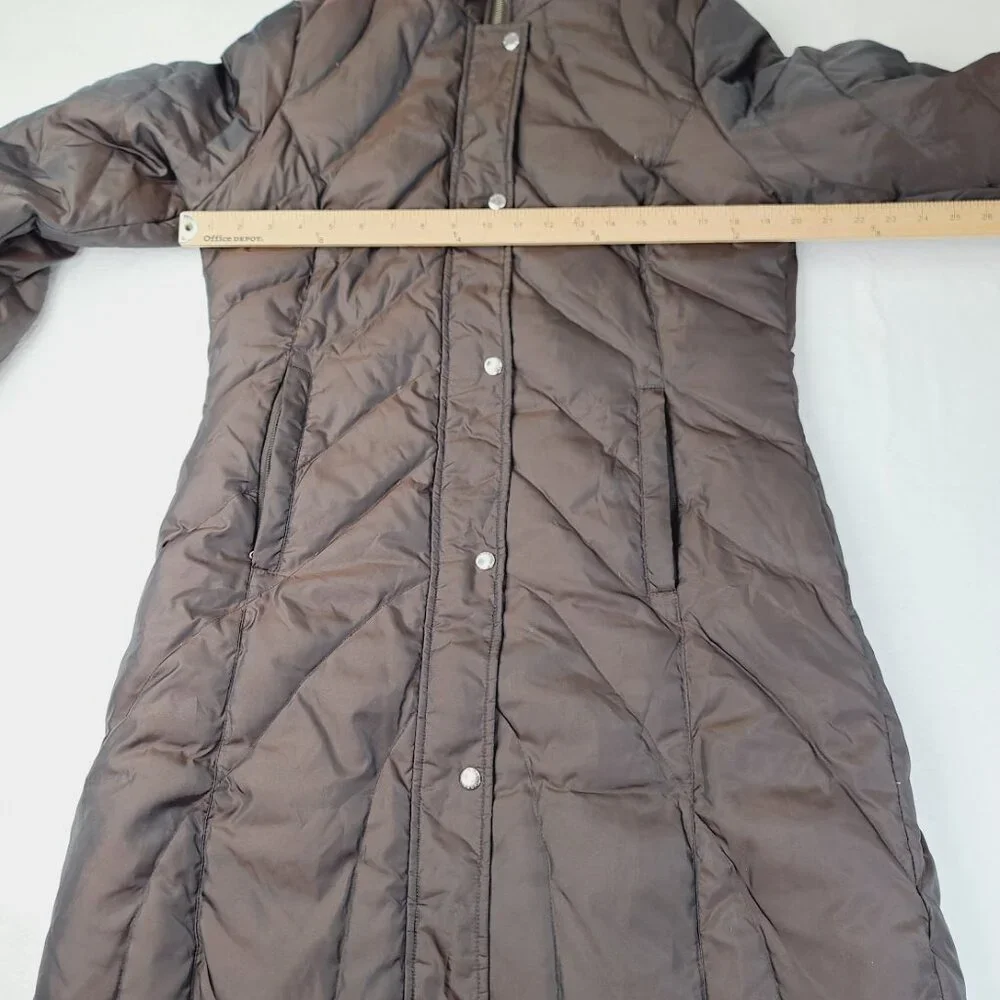 Michael Kors Women's Brown Long Sleeve Quilted‎ Insulated Puffer Jacket Size M